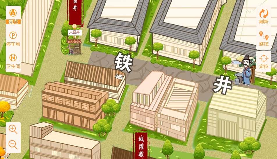 桑珠孜智慧景区：手绘地图与语音导览的完美融合